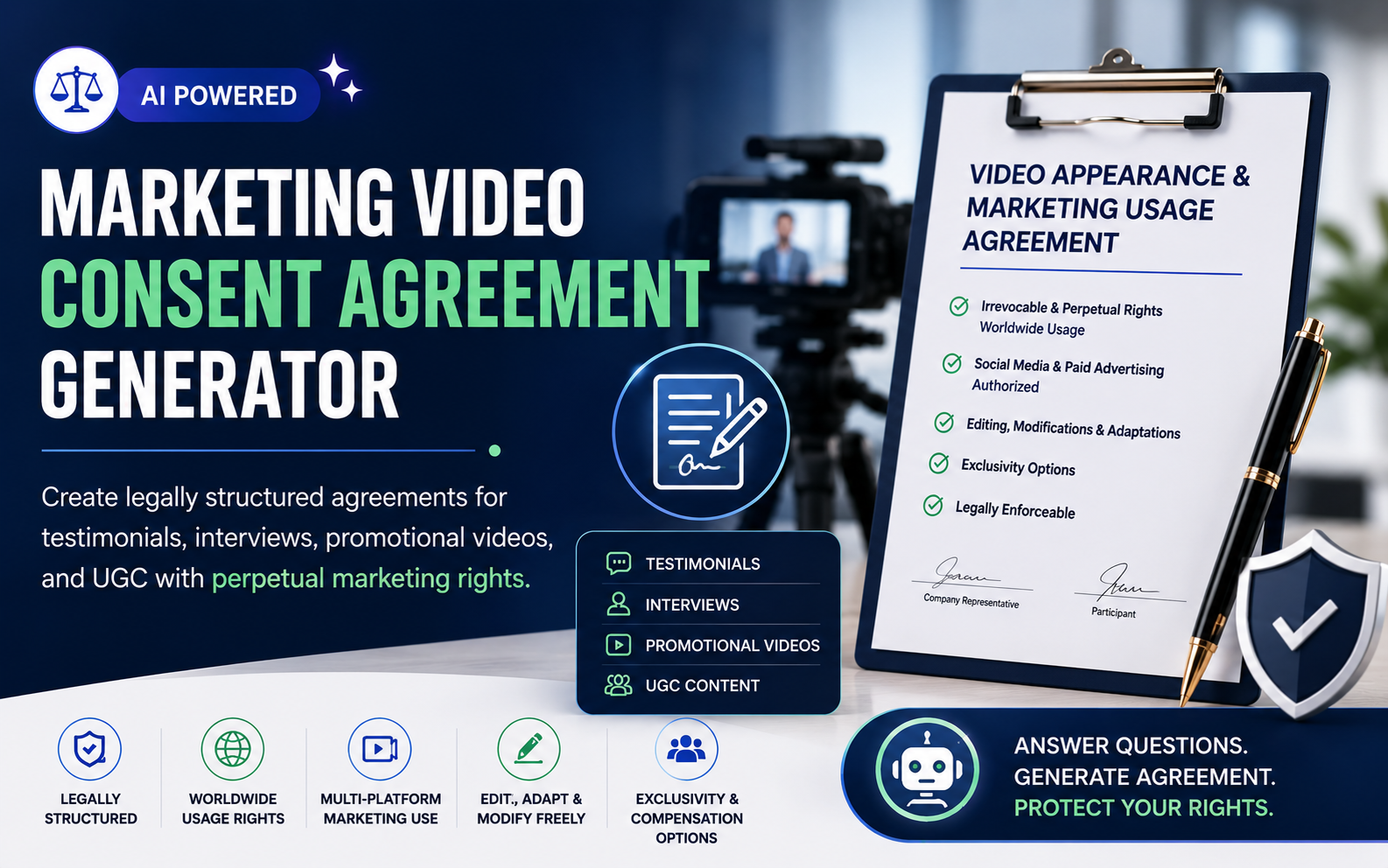 Marketing Video Consent Agreement Generator