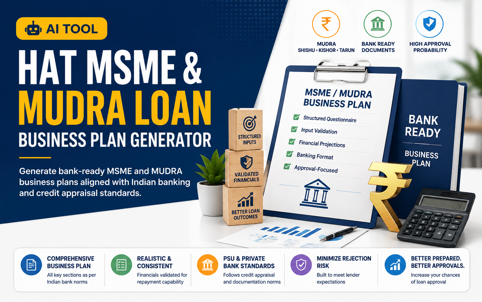 HAT MSME & MUDRA Loan Business Plan Generator